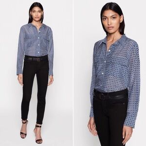 Equipment Videlle Button Down Shirt Blue M